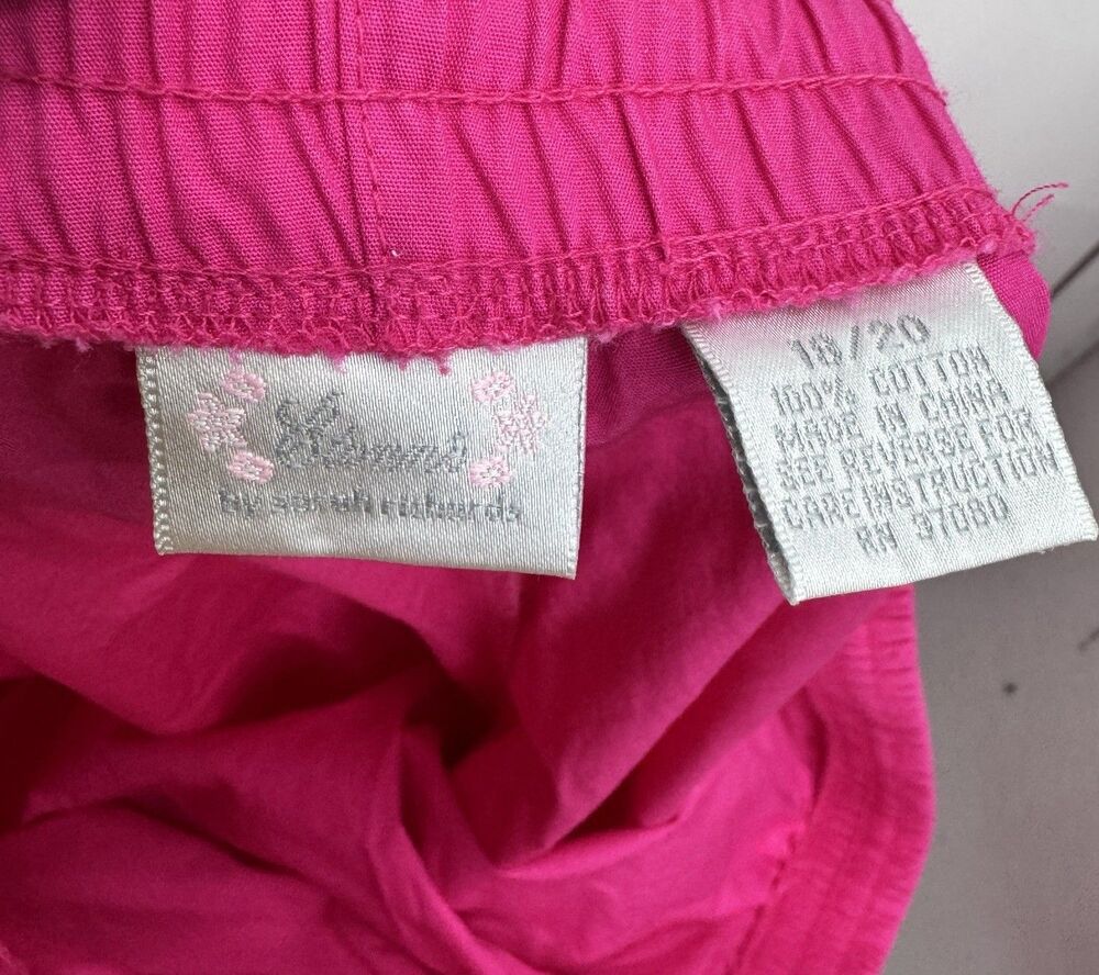 Etonne by Sarah Richards Woman Pink Pants 18-20 2XL Cropped Wide Leg embroidered - Picture 10 of 10